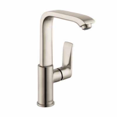 Hansgrohe 31087821 Bathroom Faucet, Metris 230, Commercial, 1.5 gpm Flow Rate, 9 in H Spout, 1 Handles, Pop-Up Drain, 1 Faucet Holes, Brushed Nickel, Function: Traditional