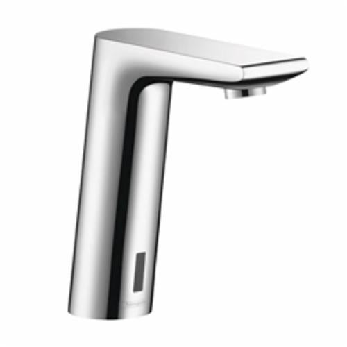 Hansgrohe 31101001 Metris S Electronic Faucet With Preset Temperature Control, 1.5 gpm Flow Rate, 6-3/4 in H Spout, 1 Faucet Holes, Polished Chrome, Function: Touchless
