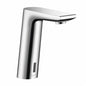 Hansgrohe 31101001 Metris S Electronic Faucet With Preset Temperature Control, 1.5 gpm Flow Rate, 6-3/4 in H Spout, 1 Faucet Holes, Polished Chrome, Function: Touchless
