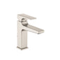Hansgrohe 32510821 Bathroom Faucet, Metropol 110, 1.2 gpm Flow Rate, 4-5/8 in H Spout, 1 Handles, 1 Faucet Holes, Brushed Nickel, Function: Traditional