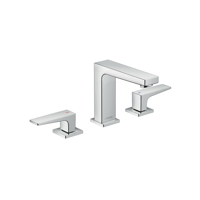 Hansgrohe 32518001 Metropol 110 Widespread Bathroom Faucet, 1.2 gpm, 4-1/2 in H Spout, 4 in Center, Polished Chrome, 2 Handles