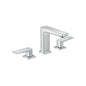 Hansgrohe 32518001 Metropol 110 Widespread Bathroom Faucet, 1.2 gpm, 4-1/2 in H Spout, 4 in Center, Polished Chrome, 2 Handles