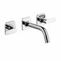 AXOR 34315001 Widespread Bathroom Faucet Trim, Citterio M, Commercial, 1.2 gpm Flow Rate, 2-3/8 in H Spout, 8 in Center, Polished Chrome, 2 Handles, Pop-Up Drain