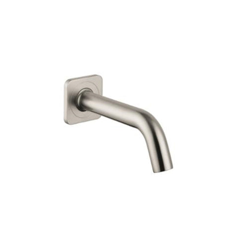 AXOR 34410821 Citterio M Tub Spout, 7 in L x 2-3/8 in H, Solid Brass, Brushed Nickel, Import