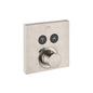 AXOR 36715821 Square Thermostatic Trim, Brushed Nickel