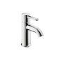 AXOR 38020001 Uno Bathroom Faucet, Commercial, 1.2 gpm Flow Rate, 3-3/8 in H Spout, 1 Handles, Pop-Up Drain, 1 Faucet Holes, Polished Chrome, Function: Traditional