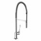 AXOR 39840001 Citterio Semi-Pro Kitchen Faucet, 1.75 gpm Flow Rate, 360 deg Swivel Spout, Polished Chrome, 1 Handles, 1 Faucet Holes, Import
