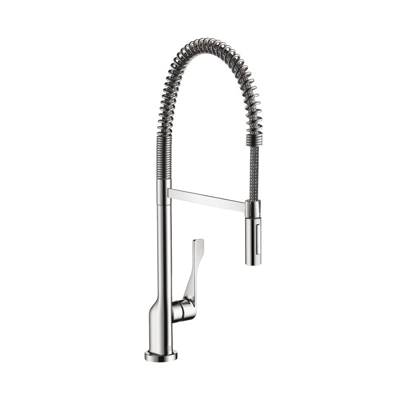 AXOR 39841001 Semi-Pro Kitchen Faucet, Citterio, 1.5 gpm Flow Rate, Polished Chrome, 1 Handles, 1 Faucet Holes, Function: Traditional, Domestic