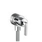 AXOR 39882001 Citterio Fix Fit Wall Outlet, 1/2 in NPT, Brass, Polished Chrome, Import