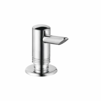AXOR 40418000 Kitchen Soap/Lotion Dispenser, Polished Chrome, 12 oz Capacity, Deck Mount, Plastic