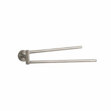 Hansgrohe 40512820 Wall Mount Dual Towel Bar, Logis, 2 in OAD x 2-5/8 in OAH, Brass, Brushed Nickel