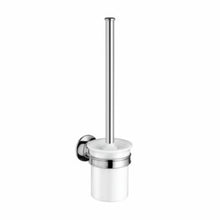 AXOR 42035000 Montreux Toilet Brush With Holder, 13-5/8 in H, Solid Brass, Polished Chrome