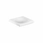 AXOR 42233000 Free Standing Soap Dish, Massaud, 4-3/4 in W x 4-3/4 in D x 3/4 in H, Porcelain, Polished Chrome