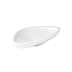 AXOR 42300000 Massaud Large Vessel Bathroom Sink, Oval, 31-1/2 in W x 17-3/4 in D x 6-5/8 in H, Cast Marble, Polished Chrome, Import