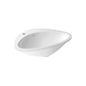 AXOR 42310000 Bathroom Sink, Massaud, Oval Shape, 23 in W x 18-1/2 in D, Drop-In Mount, Cast Marble, Polished Chrome, Import