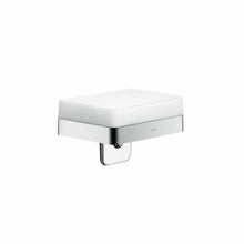 AXOR 42819000 Universal EU Version Soap/Lotion Dispenser With Integrated Shelf, Polished Chrome, 180 mL Capacity, Wall Mount, Glass/Metal/Brass