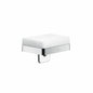 AXOR 42819000 Universal EU Version Soap/Lotion Dispenser With Integrated Shelf, Polished Chrome, 180 mL Capacity, Wall Mount, Glass/Metal/Brass