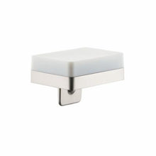 AXOR 42819820 Universal EU Version Soap/Lotion Dispenser With Integrated Shelf, Brushed Nickel, 180 mL Capacity, Wall Mount, Glass/Metal/Brass