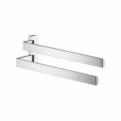 AXOR 42821000 EU Version Wall Mount 2-Arm Hand Towel Holder, Universal, 3-1/4 in OAD x 4-3/4 in OAH, Metal, Polished Chrome, Import