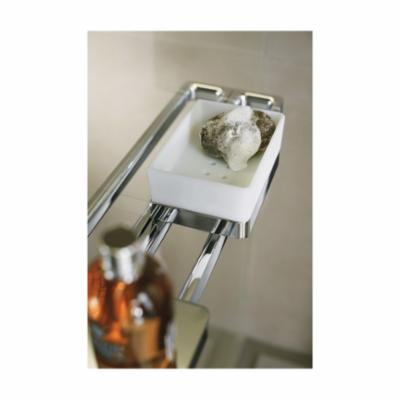AXOR 42833820 800 Universal EU Version Wall Mount Long Towel Bar/Rail, 3-1/8 in OAD x 1-1/4 in OAH, Metal, Import