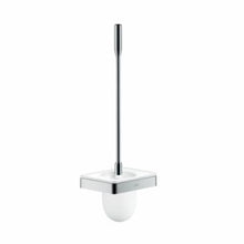 AXOR 42835000 Universal EU Version Toilet Brush With Holder, 18-1/4 in H, Glass/Metal, Polished Chrome, Import