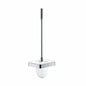 AXOR 42835000 Universal EU Version Toilet Brush With Holder, 18-1/4 in H, Glass/Metal, Polished Chrome, Import