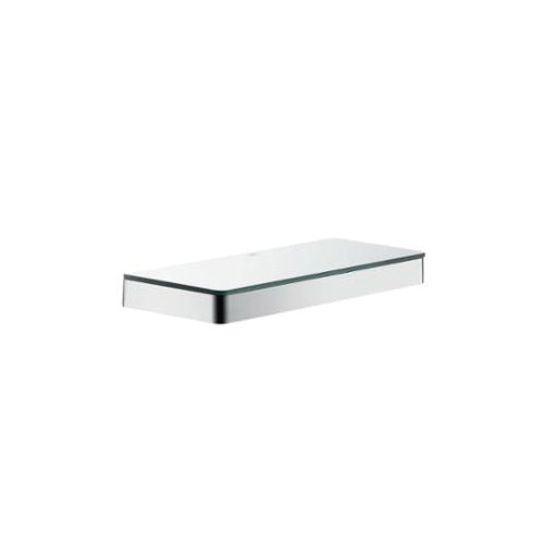 AXOR 42838000 Universal EU Version Shelf, 11-3/4 in OAL x 4-3/8 in OAD x 1-1/8 in OAH, Glass/Metal, Import