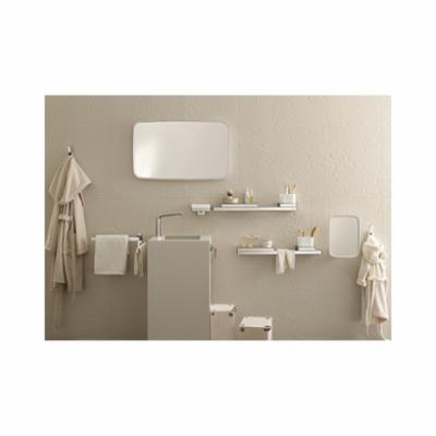 AXOR 42833820 800 Universal EU Version Wall Mount Long Towel Bar/Rail, 3-1/8 in OAD x 1-1/4 in OAH, Metal, Import