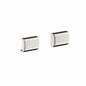 AXOR 42871820 Universal EU Version Rail Back Cover, Metal, Brushed Nickel, Import
