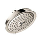 Hansgrohe 4721830 Raindance Classic 150 Shower Head, 2 gpm Flow Rate, 3 Sprays, 6-1/4 in Dia x 1-1/2 in H Head