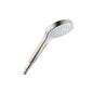 Hansgrohe 4724820 Hand Shower, Croma Select S 110, 4-3/8 in Dia 3-Function Shower Head, 1.8 gpm, G 1/2 Connection, Brushed Nickel