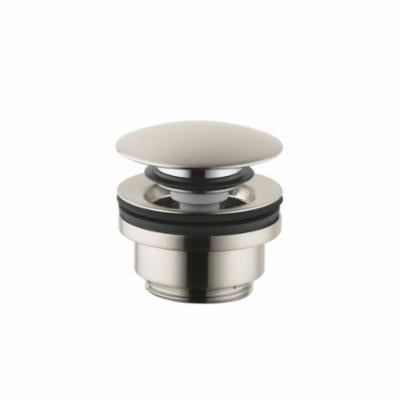 Hansgrohe 50100821 Push-Open Sink Drain, 1-1/4 in Nominal, 2-1/2 in, Brass Drain, Domestic
