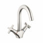 Hansgrohe 71270821 Bathroom Faucet, Logis Classic, 1.2 gpm Flow Rate, 5-3/4 in H Spout, 2 Handles, Pop-Up Drain, 1 Faucet Holes, Brushed Nickel, Function: Traditional