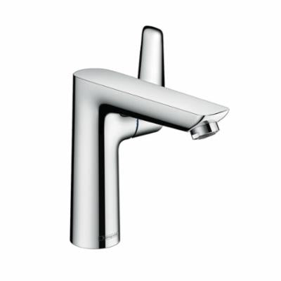 Hansgrohe 71754001 Basin Mixer, Talis E, 1.2 gpm Flow Rate, 5-1/4 in H Spout, 1 Handles, Pop-Up Drain, 1 Faucet Holes, Polished Chrome, Function: Traditional
