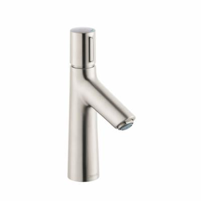 Hansgrohe 72042821 Basin Mixer, Talis S 100, 1.2 gpm Flow Rate, 3-7/8 in H Spout, 1 Handles, Pop-Up Drain, 1 Faucet Holes, Brushed Nickel, Function: Traditional