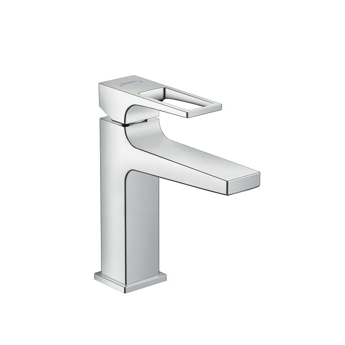 Hansgrohe 74510001 Bathroom Faucet, Metropol 110, 1.2 gpm Flow Rate, 4-5/8 in H Spout, 1 Handles, 1 Faucet Holes, Polished Chrome, Function: Traditional