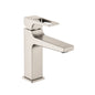Hansgrohe 74510821 Bathroom Faucet, Metropol 110, 1.2 gpm Flow Rate, 4-5/8 in H Spout, 1 Handles, 1 Faucet Holes, Brushed Nickel, Function: Traditional