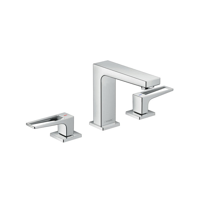 Hansgrohe 74518001 Metropol 110 Widespread Bathroom Faucet, 1.2 gpm, 4-1/2 in H Spout, 4 in Center, Polished Chrome, 2 Handles