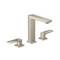 Hansgrohe 74519821 Metropol 160 Widespread Bathroom Faucet, 1.2 gpm, 6-1/4 in H Spout, 4 in Center, Brushed Nickel, 2 Handles