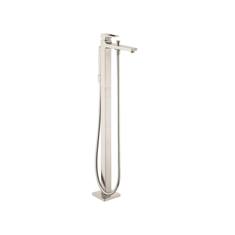 Hansgrohe 74532821 Metropol Freestanding Tub Filler Trim, 1.75 gpm Flow Rate, Brushed Nickel, 1 Handles