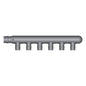 HeatLink® EX13206 EX13000 6-Port Single Row Tee, 3/4 in Nominal, PEX F1960 x Closed End Style, Polyphenylsulfone, Import