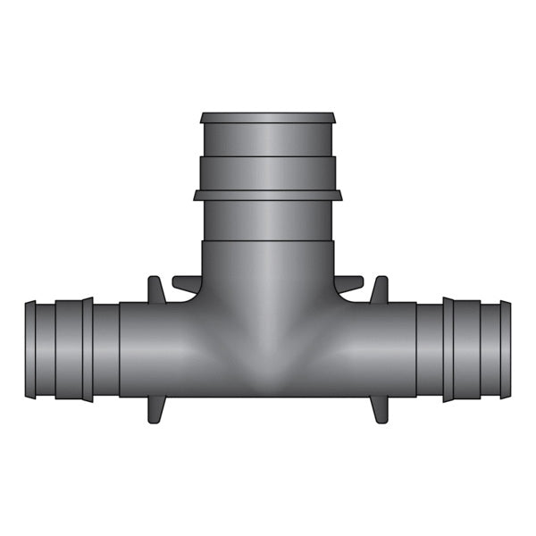 HeatLink® EX16552 EX16000 Reducing Tee, 1/2 x 1/2 x 3/4 in Nominal, PEX F1960 End Style, Polyphenylsulfone, Import