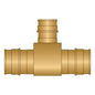 HeatLink® EX26882NL EX26000NL Reducing Tee, 1 x 1 x 3/4 in Nominal, PEX F1960 End Style, Brass, Import