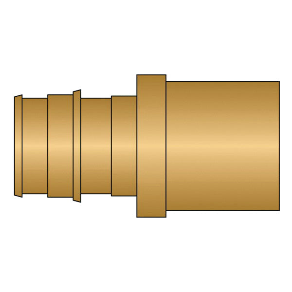 HeatLink® EX27222NL 27200NL Adapter, 3/4 in Nominal, PEX F1960 x Female C End Style, Brass, Import