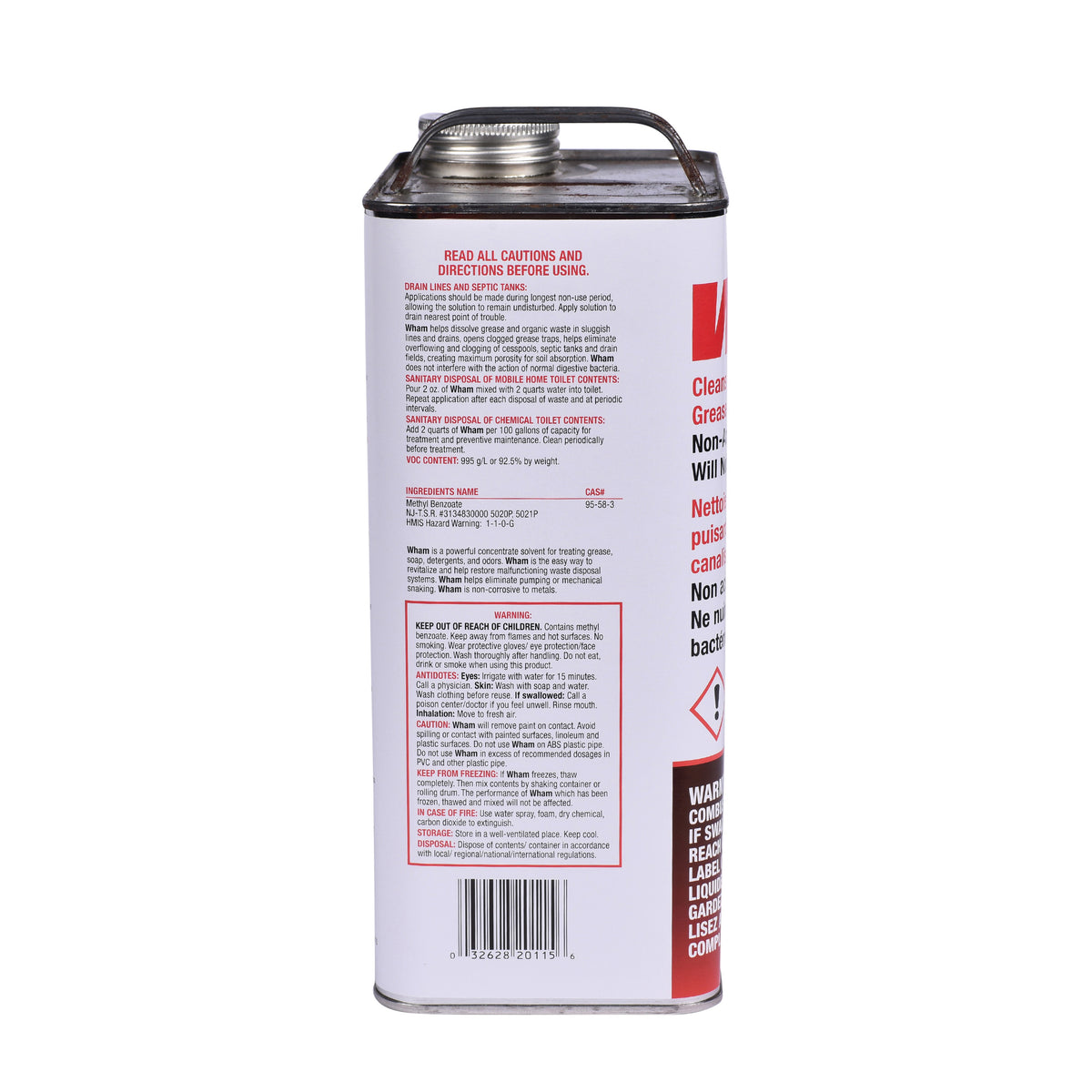 Wham Drain and Waste System Cleaner - 1 gal - Amber