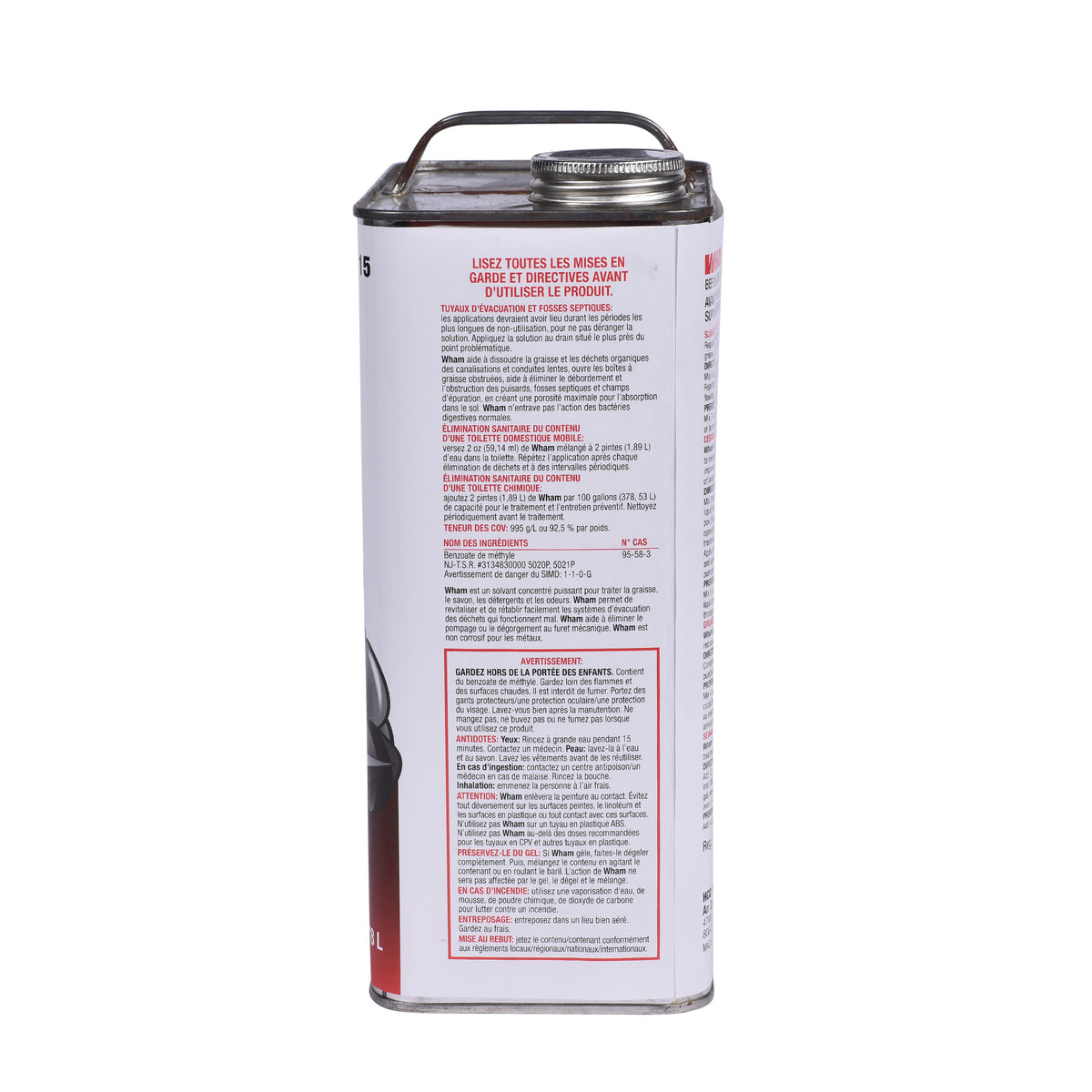 Wham Drain and Waste System Cleaner - 1 gal - Amber