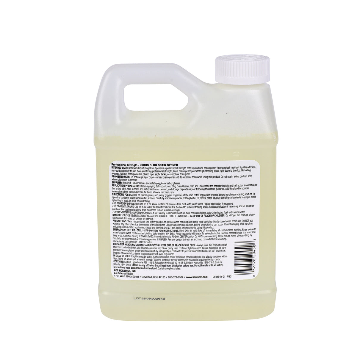 Glug Drain Opener - 1 Qt - Chlorine Odor/Scent