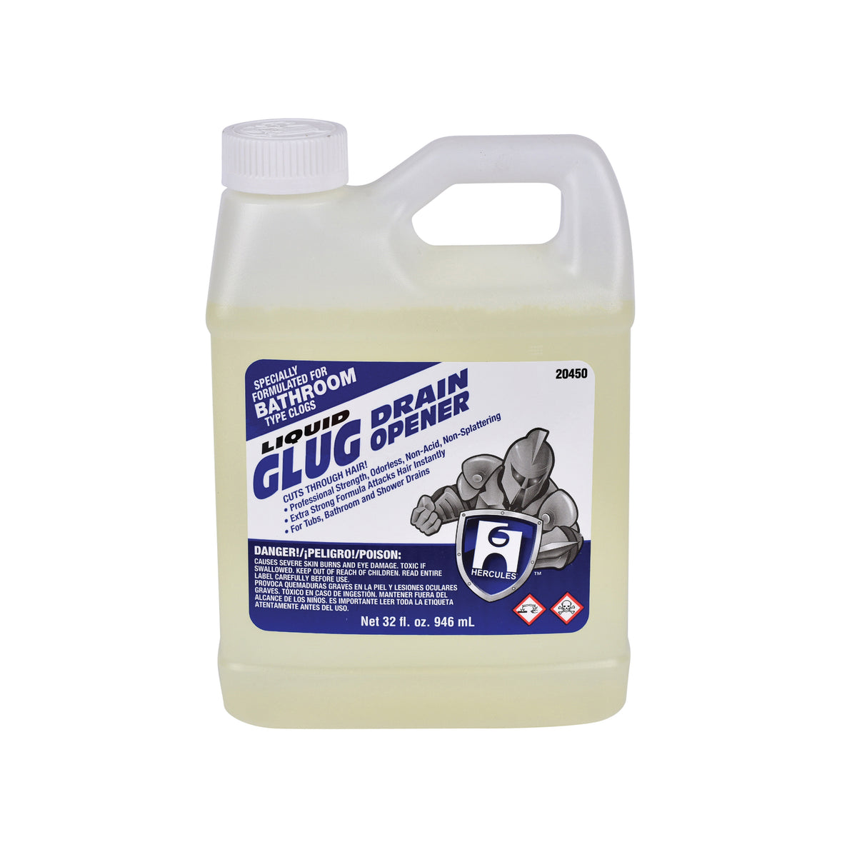 Glug Drain Opener - 1 Qt - Chlorine Odor/Scent