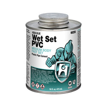 Hercules® 60255 Fast Set Low VOC Medium Body Wet Set PVC Solvent Cement, 16 oz Container, Blue, For Use With All Classes and Schedules of SCH 40/STD, SCH 80/XH PVC Pipe and Fittings Upto 8 in Dia with Interference Fit