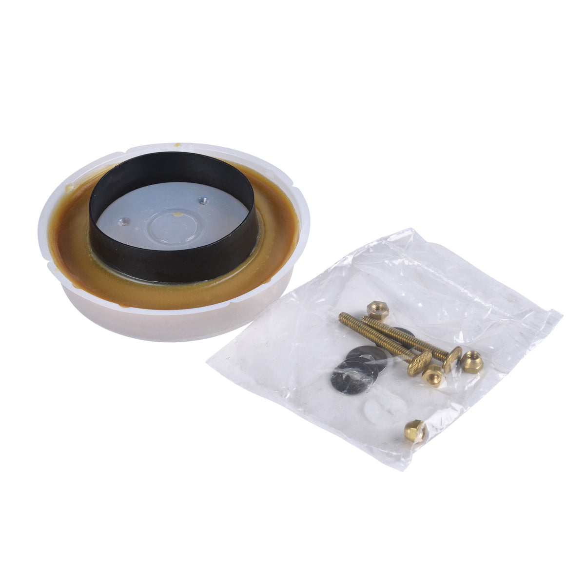 Wax Gasket with Plastic Horn - Gold - 4"